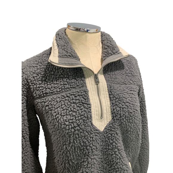 Small Abercrombie & Fitch Womens Pullover Soft Sherpa Jacket - Picture 7 of 10
